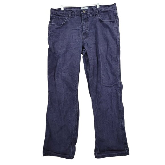 Vtg Tyndale Arc Rated Flame Resistant Carpenter Work Pants Mens 38x32 Navy JCT - Picture 1 of 7